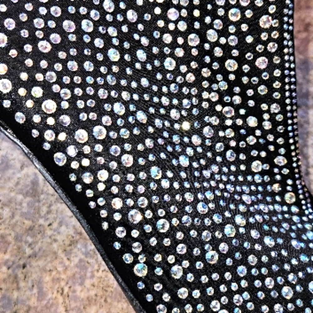 Aurora Crystal, Pointy Toe Stiletto Heeled Boots NWT size 6 - Picture 5 of 13